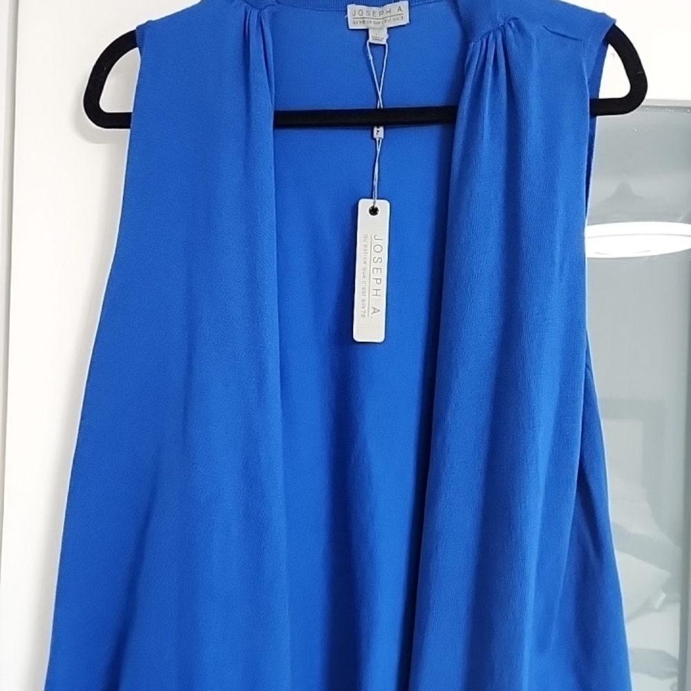 Joseph Sleeveless Draped Camisole in Bright Blue